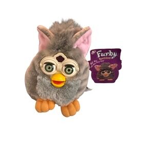 Tiger Electronics Furby Buddies "Done Sleep" Plush‎ Doll Gray 1999 4.5 in Tag